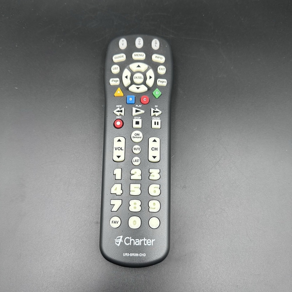 Remote Control UR3-SR3M CHD Used Charter Spectrum - Not Tested
